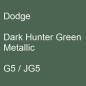 Preview: Dodge, Dark Hunter Green Metallic, G5 / JG5.